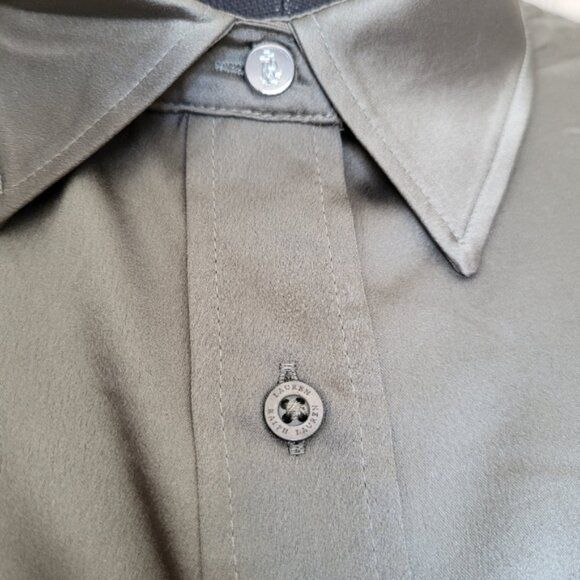 LAUREN Ralph Lauren Satin Dress Shirt Size XL - Picture 3 of 12